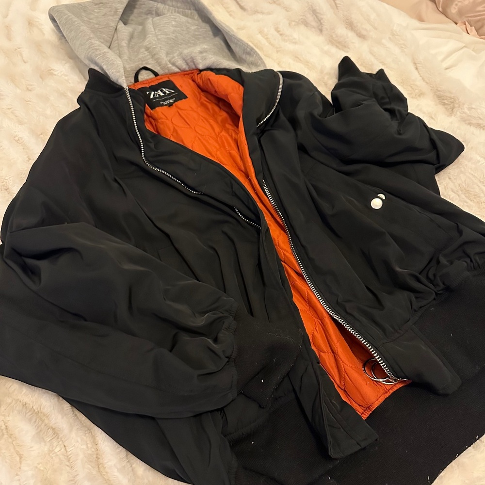 Zara Oversized Bomber Jacket